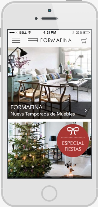 FormaFina iOS app phone